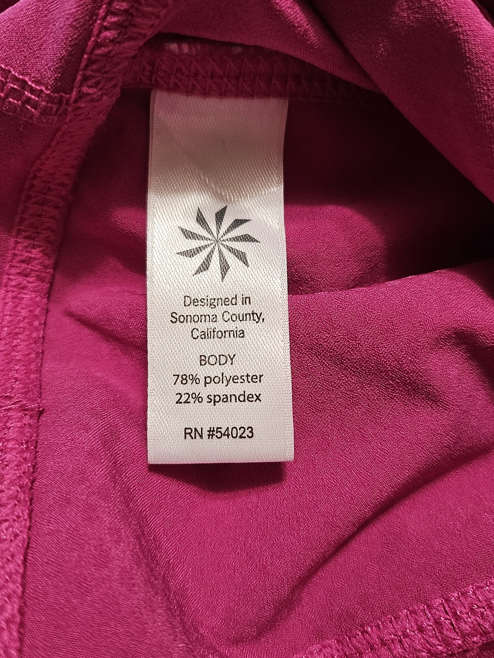 Athleta Dobby Be Free Knickers Magenta Cinch Performance Workout Capri Leggings - Picture 6 of 9